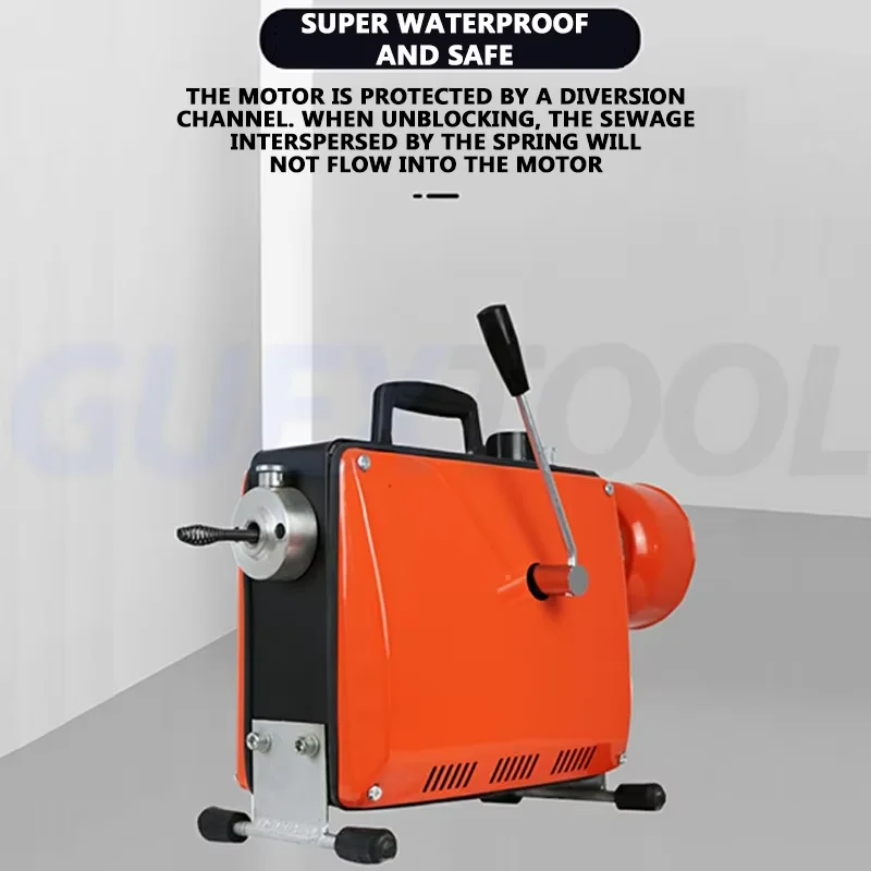 Picture 4: Electric Pipe Dredging Machine Pipe Unclogger Household Cleaning Toilet Machine Sewer Unclogger Professional Sewer Dredging Tool