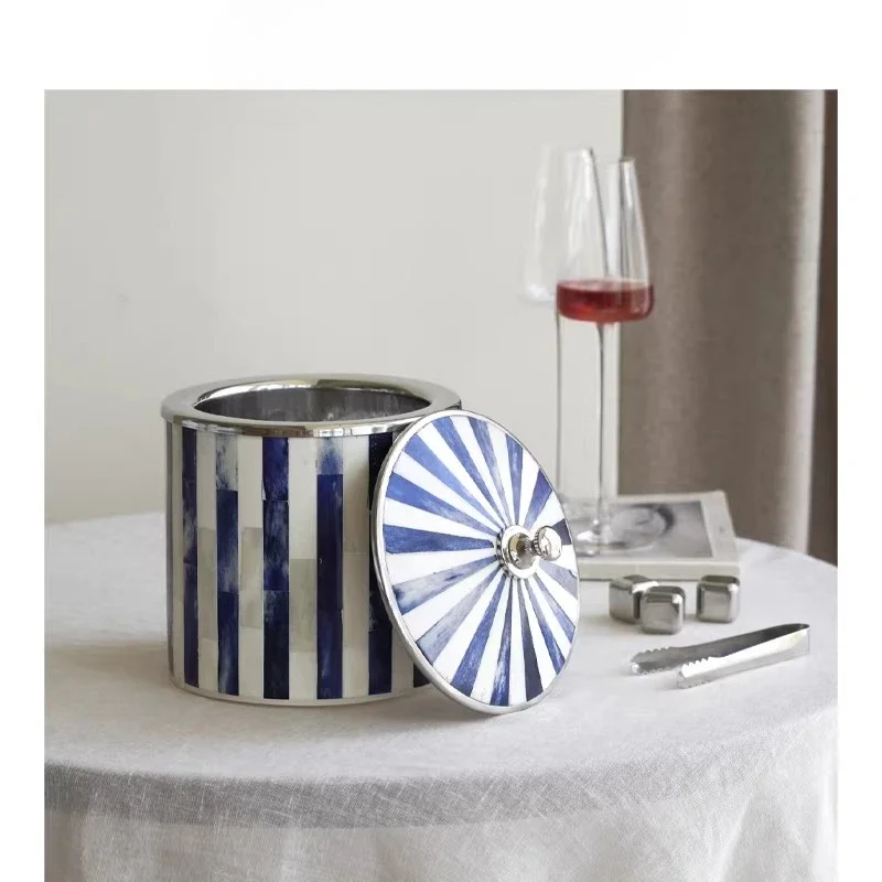 Medieval ice bucket beef bone home red wine champagne Ice cube insulation retro decorative ornaments