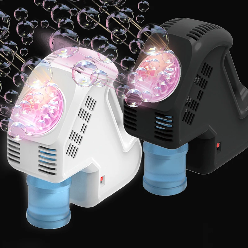 Fully automatic handheld/floor standing children's bubble toy light bubble machine outdoor activity without battery bubble water