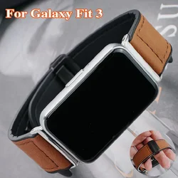 Leather Strap for Samsung Galaxy Watch Fit 3 Quick Release Watchband for Galaxy Watch Fiit 3 Magnetic Buckle Bracelet