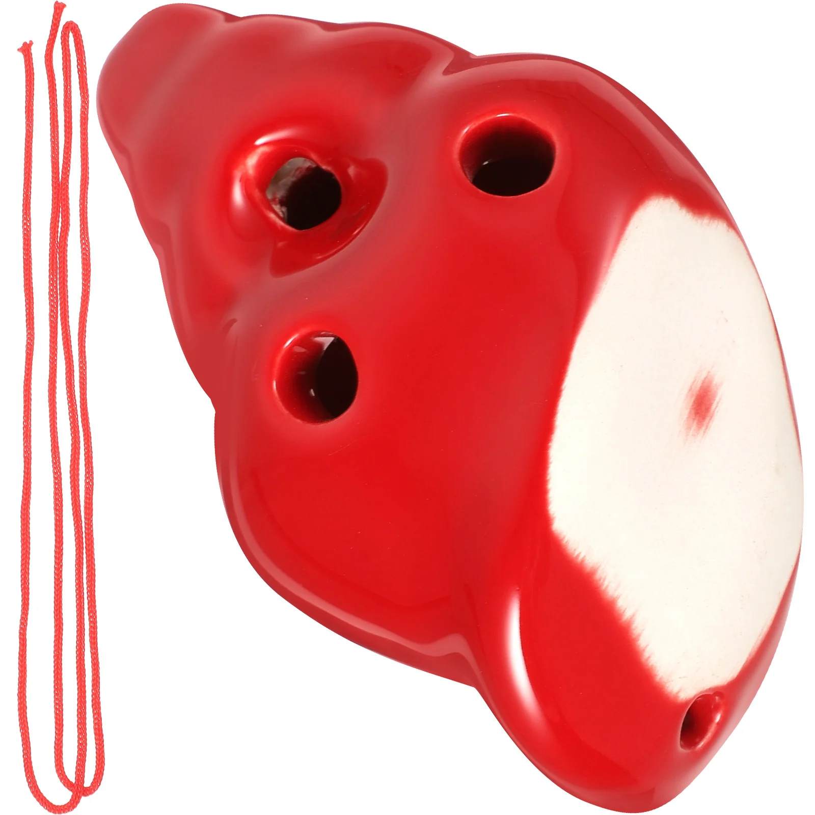 

6-Hole Practical Beginner Ocarina Ceramic Wind Instrument Portable Lightweight Music Instrument for Children Gift