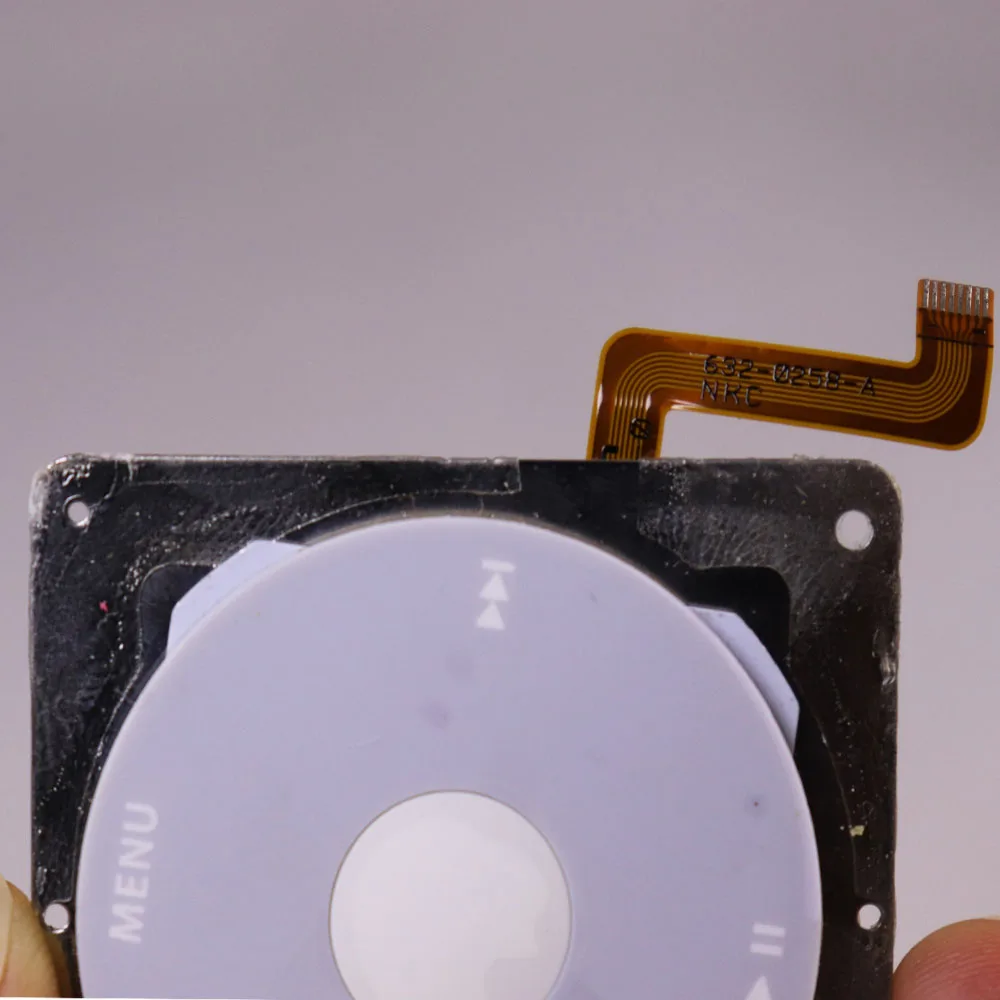 Silber A1059 A1099 20GB 30GB 40GB 60GB 632-0258-A Clickwheel-Tasten-Flexkabel für iPod 4. Generation Monochrom-Farbfoto – Detail 4