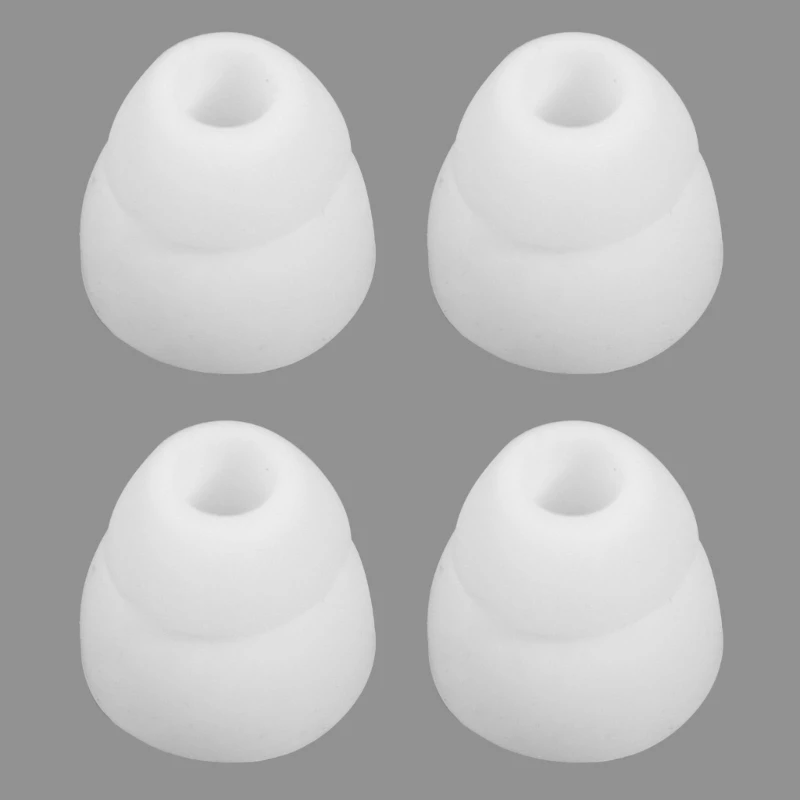 Replacement Double Flange Ear Tips Earbuds Silicone Pads For In Ear Headphones