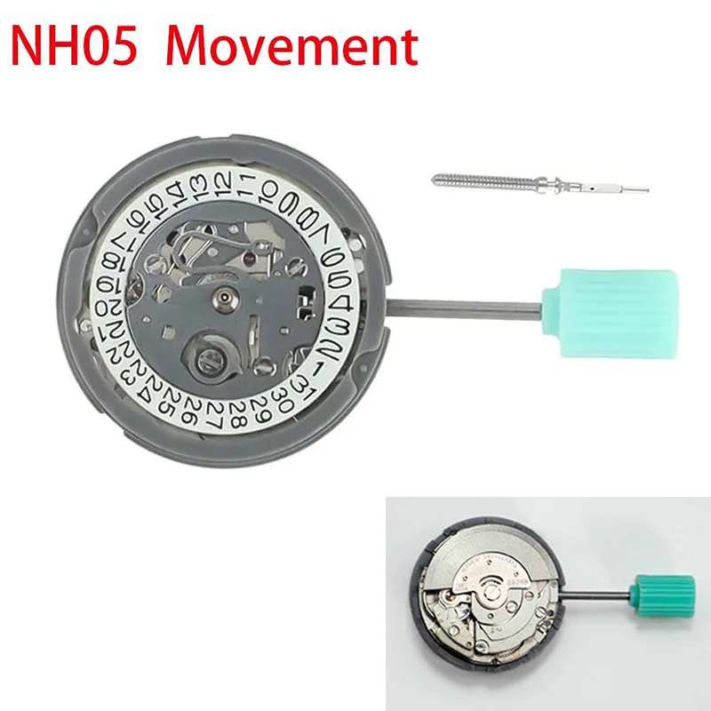 

Новый механизм NH05 NH05B с 3-значным календарем, высокоточный автоматический механический часовой механизм для наручных часов