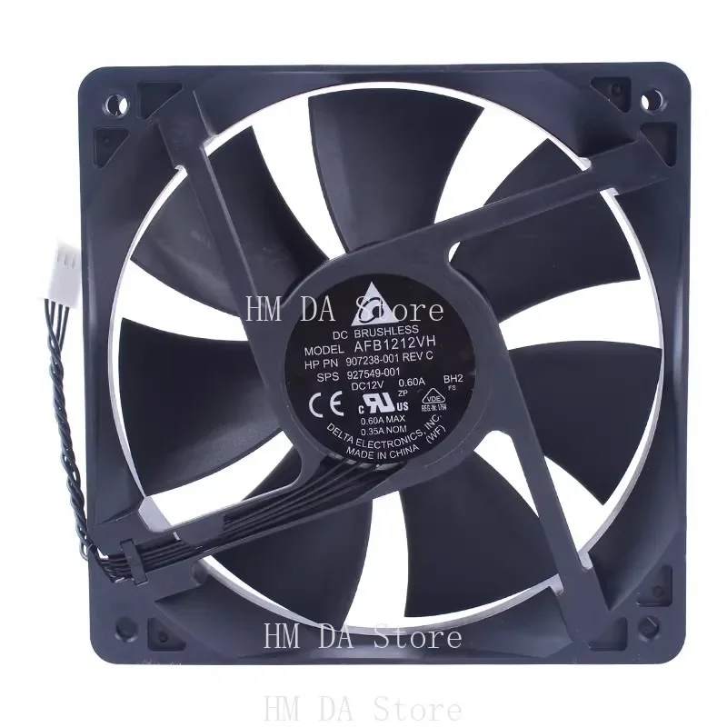 Cooler Fan for AFB1212VH 907238-001 927549-001 12cm 12025 12V 0.60A Cooling Fan 120 * 120 * 25MM