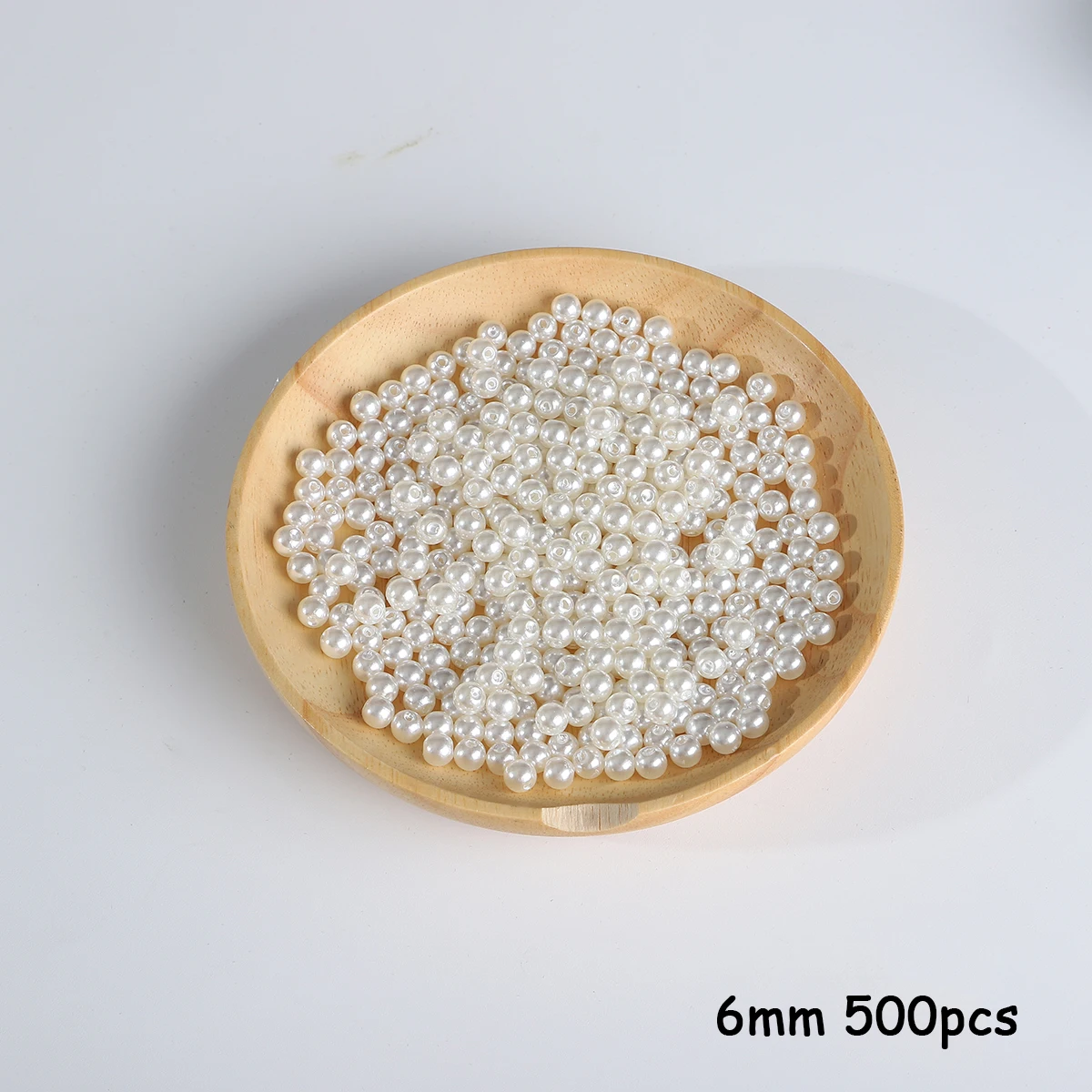 3-20mm 10-1000 stuks recht gat ABS imitatie parel beige witte armband met ronde kralen voor DIY ambachtelijke sieraden maken producten
