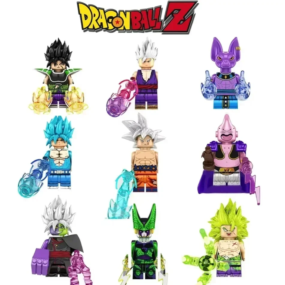 Figura de bloques de Anime Dargon Ball Z Vegta freezer, Son Goku Gohan Super Saiyan, kt