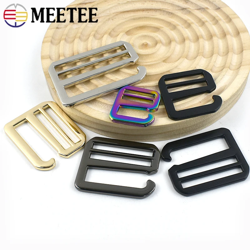 

5/10Pcs 20-50mm Metal G Hook Buckle Shoulder Bag Strap Adjuster Clasp Webbing Belt Slider Hook Backpack Luggage DIY Accessories