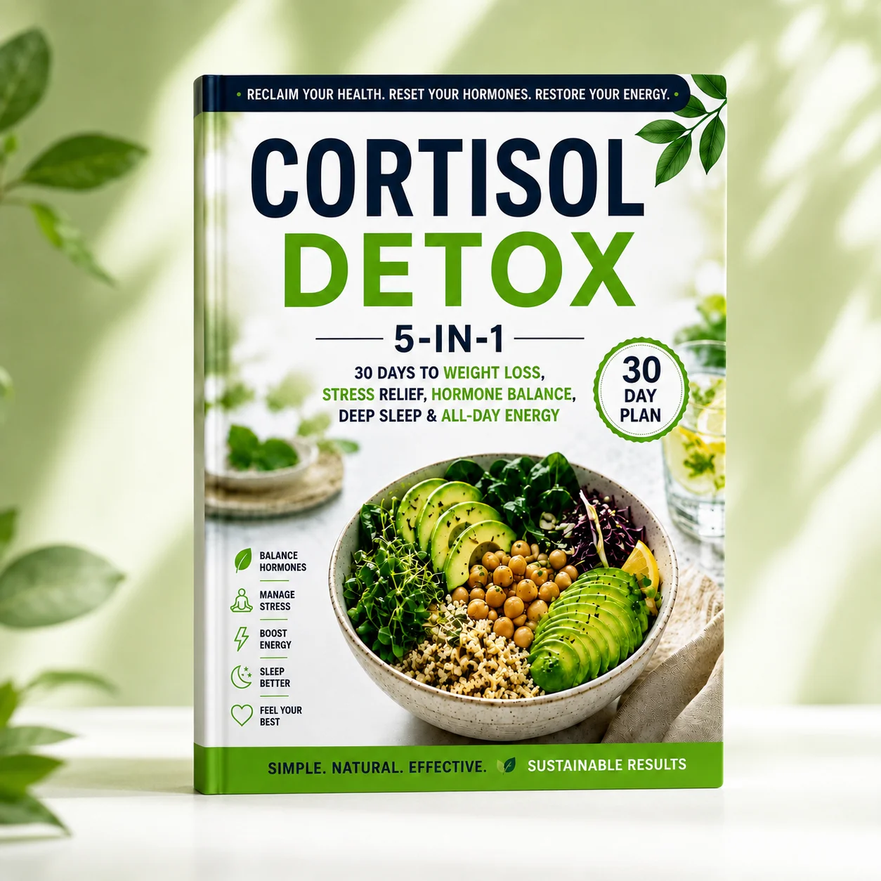 Cortisol Detox 5-in-1 30 Day G - Renewable Energy Books 评论和价格