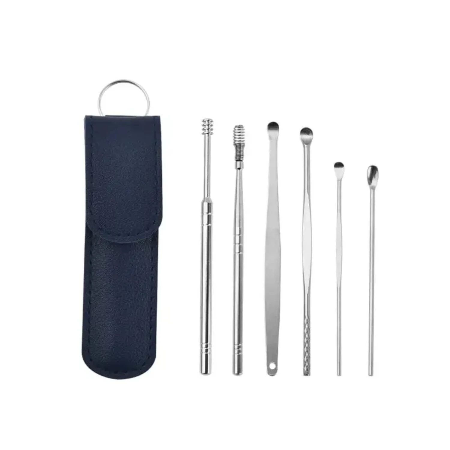 

Complete Stainless Steel Earwax Removal Tool Set - Efficient and Hygienic Ear Pick Cleaner, Including 1 Set of Ear Wax Removers