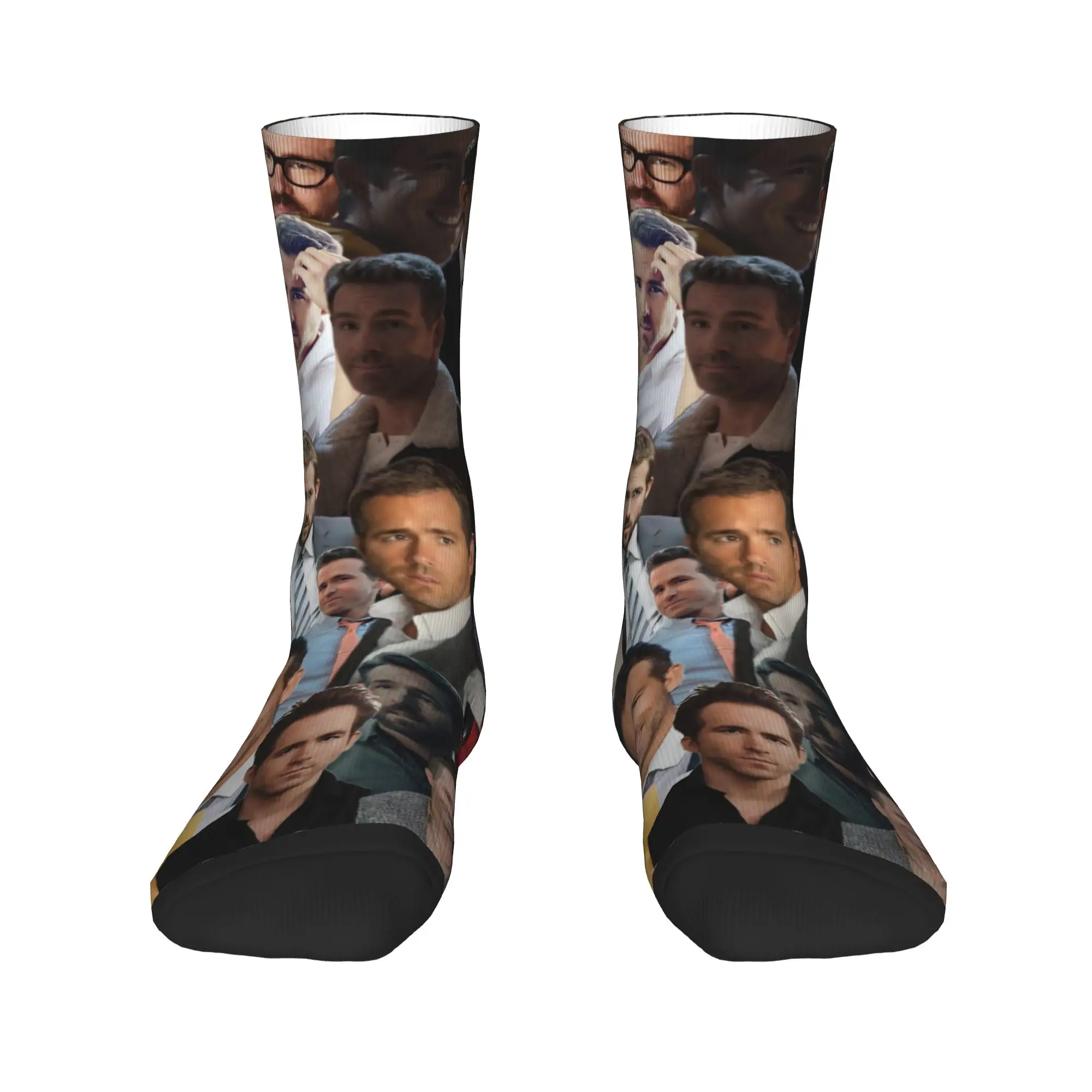 R-Ryan Reynolds جوارب ممثل وسيم جوارب مخصصة غير قابلة للانزلاق جوارب رجالية دافئة ناعمة للخريف جوارب تسلق ترفيهية