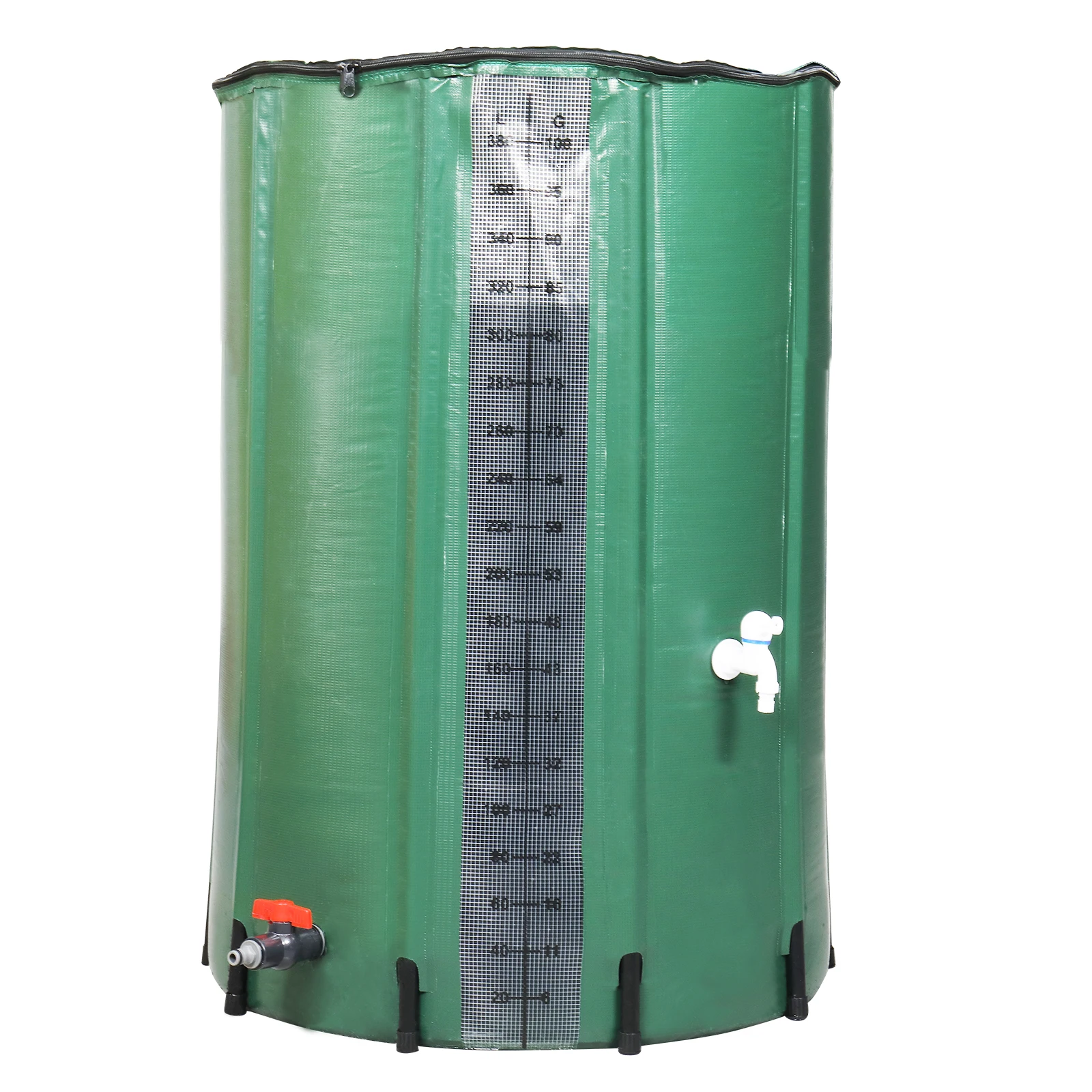 

[Flash Sale]100Gal PVC With Scale Rain Bucket Green[US-Stock]