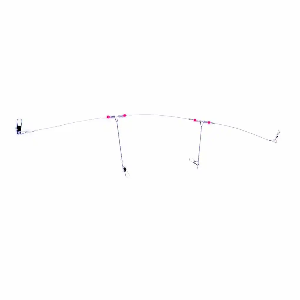 

10pcs Stainless Steel Fishing Rigs Wire Leader Rope Line Swivel String Hooks Balance Bracket Fishing Tackle Accessorie