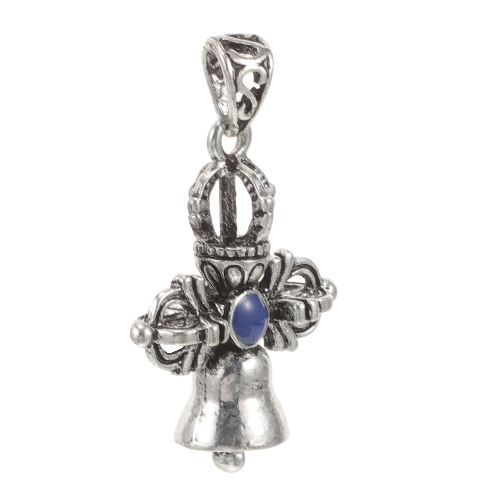 

Vajra Charms for Bracelets Pestle Decor Locket Gifts Keychain of The Lid Cross Small
