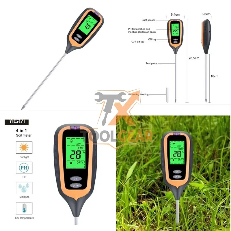 2026hotsale* HIGH PRECISION LOW COST PORTABLE SOIL 4 in 1 SENSOR