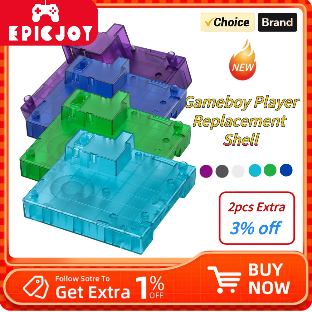 Translucent Case Replacement Shell GC Console Base Shell for GBA Gameboy player Dol-017 for NGC Game Console Accessories