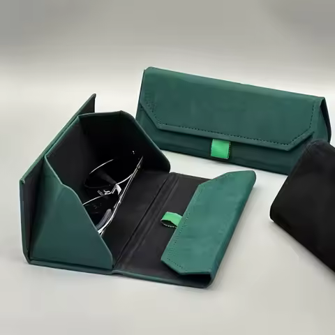 1/2/3Pcs Velvet Triangle Folding Glasses Women Case Elegant Sunglasses Case Purse Hard Men Elegant Reading Glasses Box