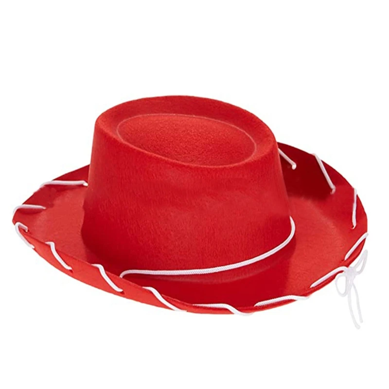 Child Cowboy Cowgirl Hat Felt Fedora for Kids Role-play Costume Accessories