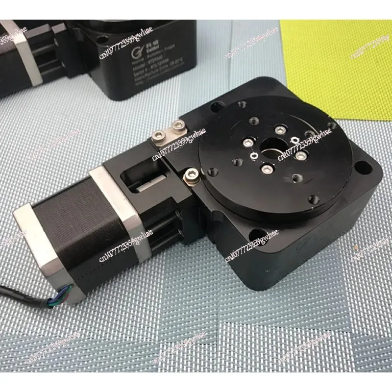 Used Electric rotary indexing plate, 42 stepping motor turntable, R axis 360 degree rotation, table top 70MM