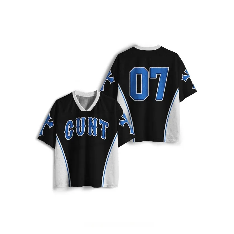 2026 New Jersey Sports Short Sleeved Shirt, V-neck Short Sleeved T-shirt, Sports Fashion 3D Printed Quick Drying Jersey view 3