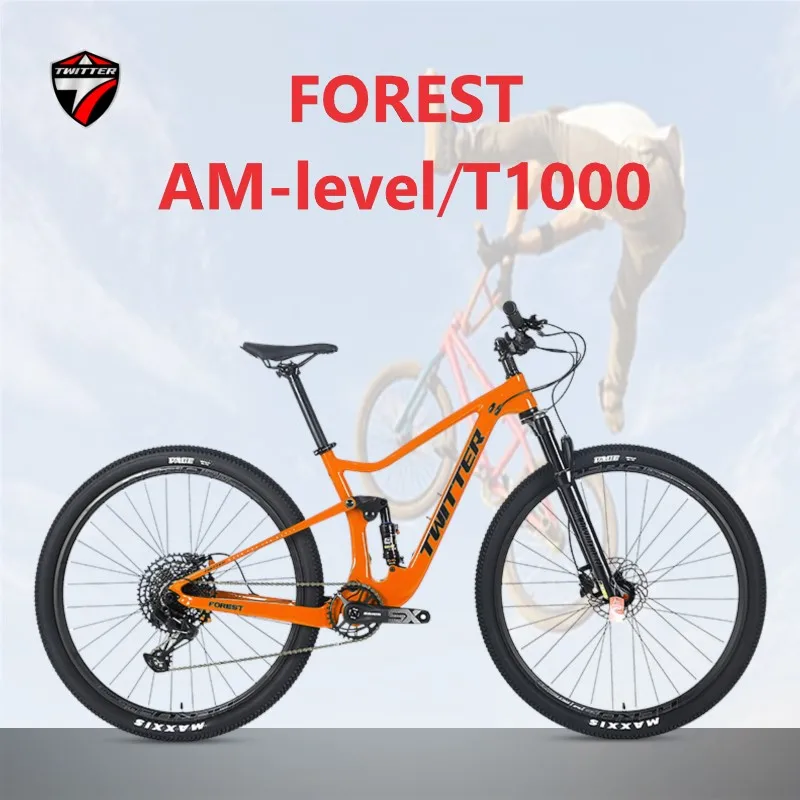 TWITTER FOREST NX-12S 27.5/29in ROCKSHOX/MNR SUSPENSION+FORK Lift seat tube AM-class full suspension carbon fiber mountain bike