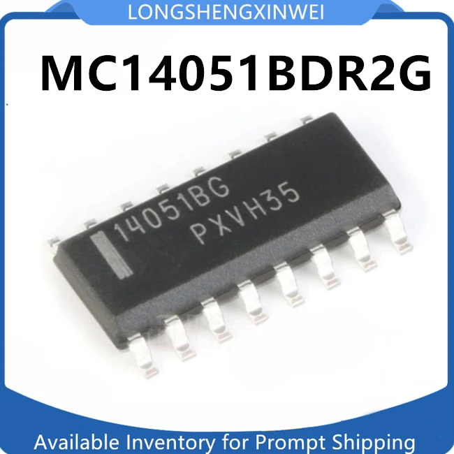 1PCS MC14051BDR2G 14051BG SOIC-16 NEW 8-channel Analog Multiplexer Chip in Stock