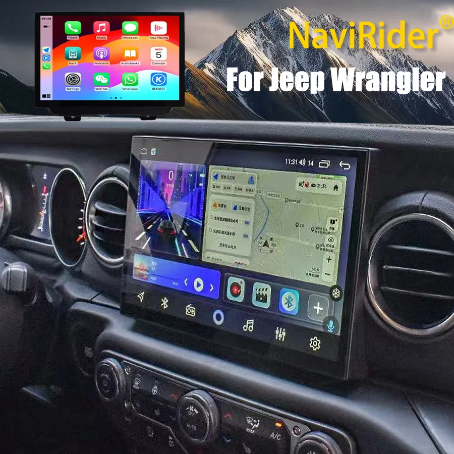 

11.8inch 4G BT Wireless Carplay Car Radio For Jeep Wrangler 2018-2022 Android 15 Multimedia Video Player Stereo GPS Navi DSP