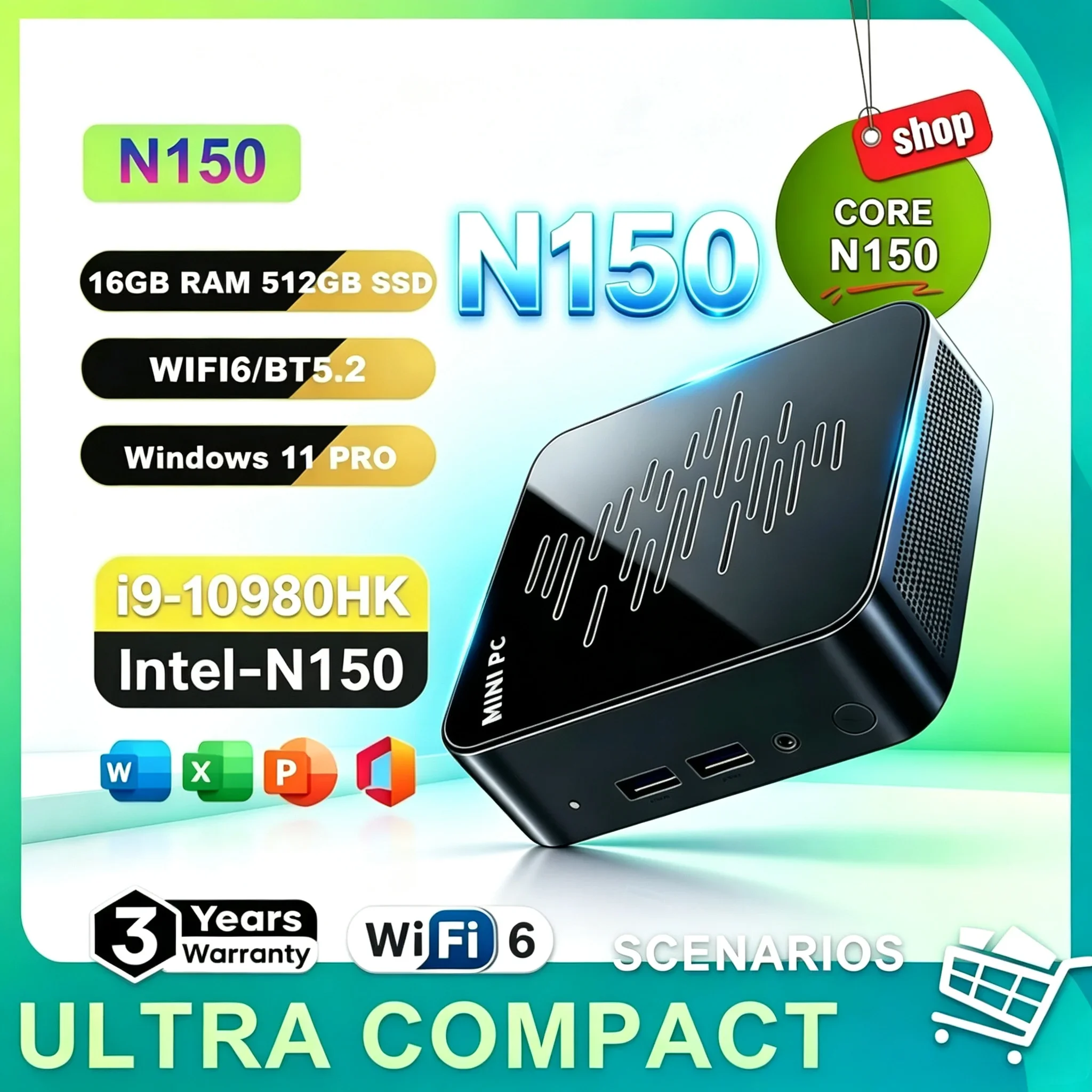 2026-intel-n150-portable-mini-pc-windows11-36ghz-16gb-ddr4-m2-nvme-1tb-ssd-triple-4k-wifi6-bt52-silent-cooling-office-desktop