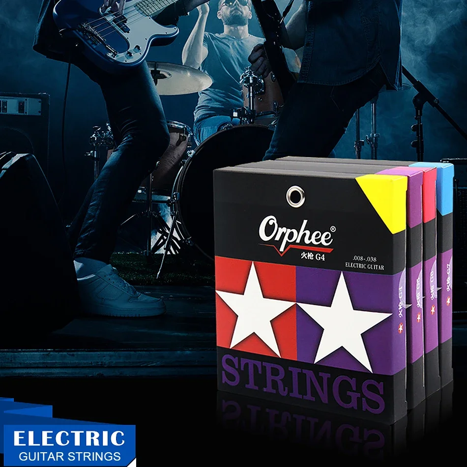 Orphee NEW Fire Lock Series Electric Guitar Strings Nano Coating Hexagonal Core 100% Nickel