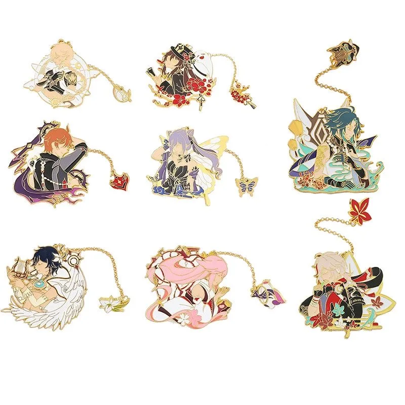 GameGenshin Impact Anime Game Peripheral Kaedehara Kazuha Homage Metal Badge High Value Secondary Yuan COS Cartoon Brooch Jewelr