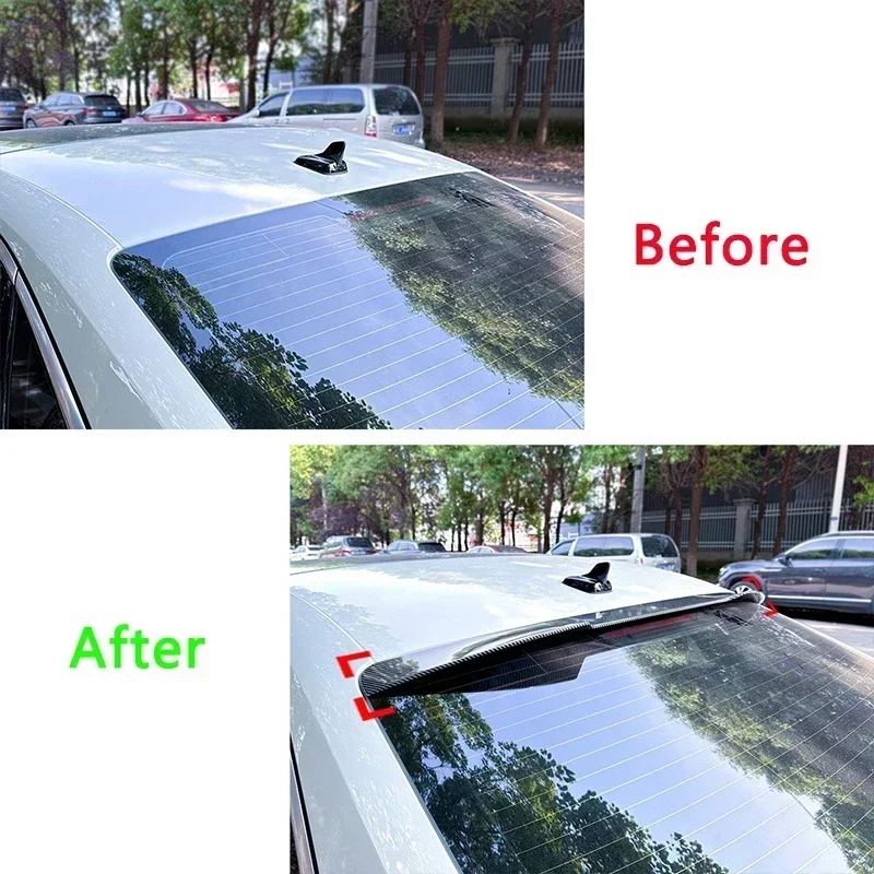 For Audi A3 S3 8Y 2019-2024 5Door Sedan Car Rear Roof Spoiler Wing Rear Window Roof Spoiler Splitter Decoration Cover Tuning