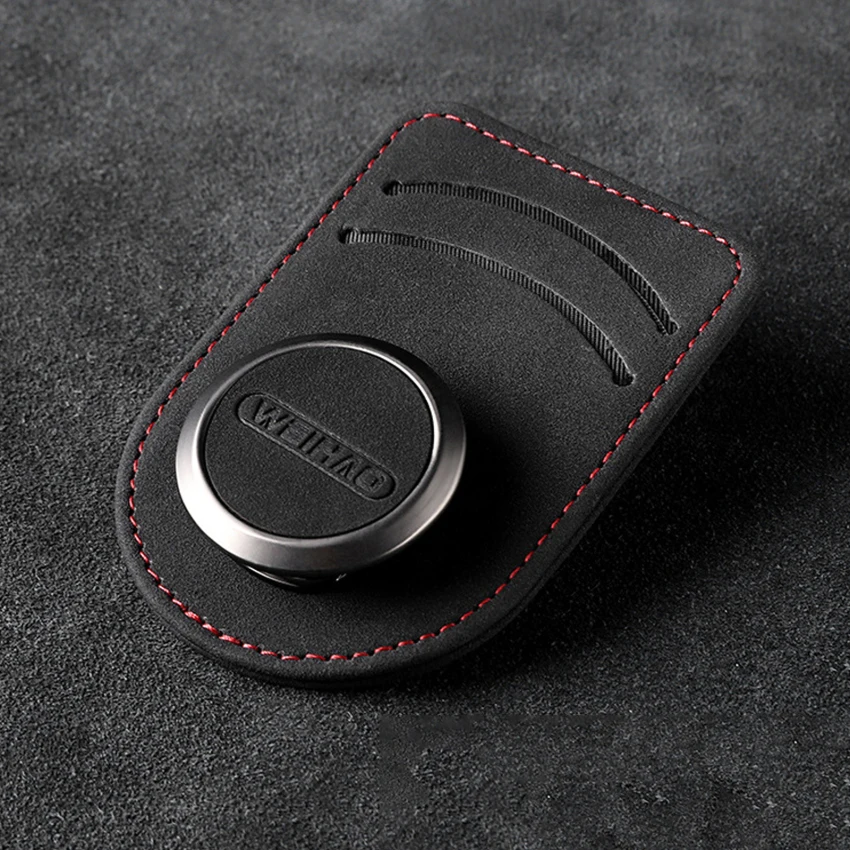 

WeiHao suede Car Accessories Interior Car Glasses Case Auto Sun Visor Glasses Holder Glasses Fastener Clip Holder For Sunglasse