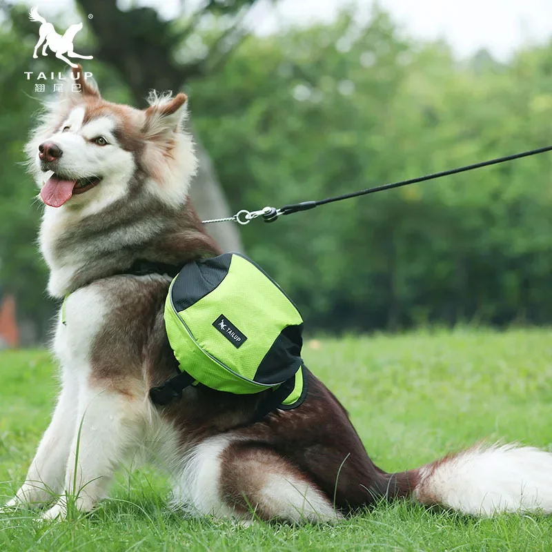 

TAILUP Portable Polyester Pet Dog Saddlebags Pack Hound Travel Camping Hiking Backpack Saddle Bag for Small Medium Large Dogs