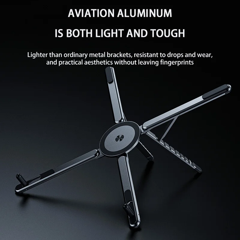 

Подставка из алюминиевого сплава для планшетов, мобильных телефонов, ноутбуков, гибкая регулируемая подставка, охлаждающий кронштейн, портативный кронштейн для ленивого человека