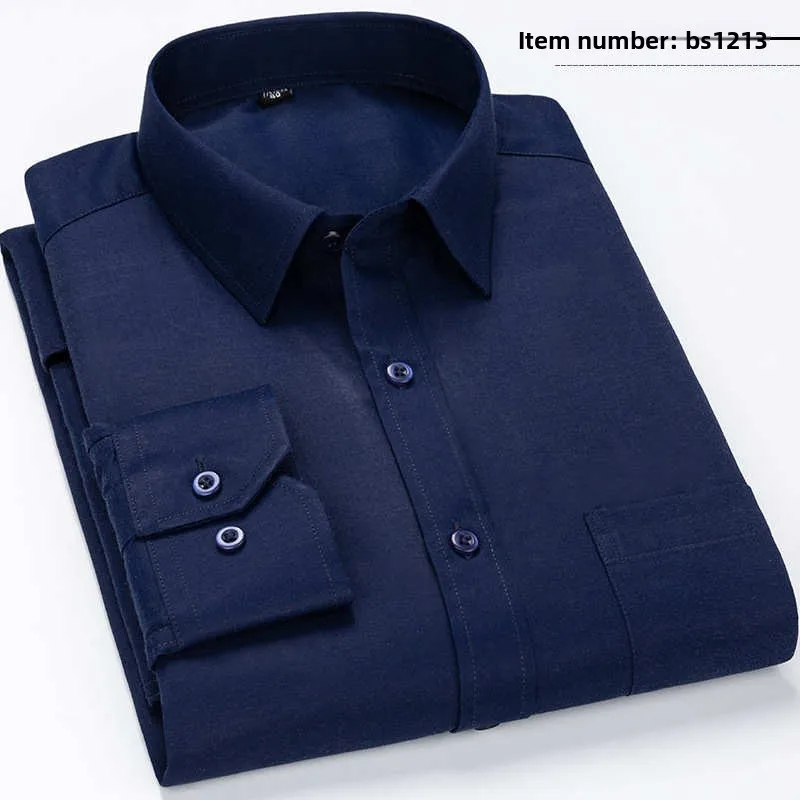 

Повседневная длинная све Regular Fit irt с воротником-стойкой Long irt Youth Trend Busin Sle Ice Sensation Cotton Blend Travel Wear
