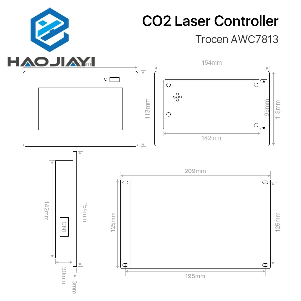 AWC7813 CO2 Laser Controller System DSP for Co2 Laser Engraver Cutting Machine