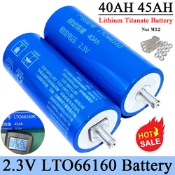 100% Original 2.3V 40Ah Lithium Titanate Battery Yinlong LTO66160 10C Discharge DIY 12V 24V Low Temperature Resistant Batteries