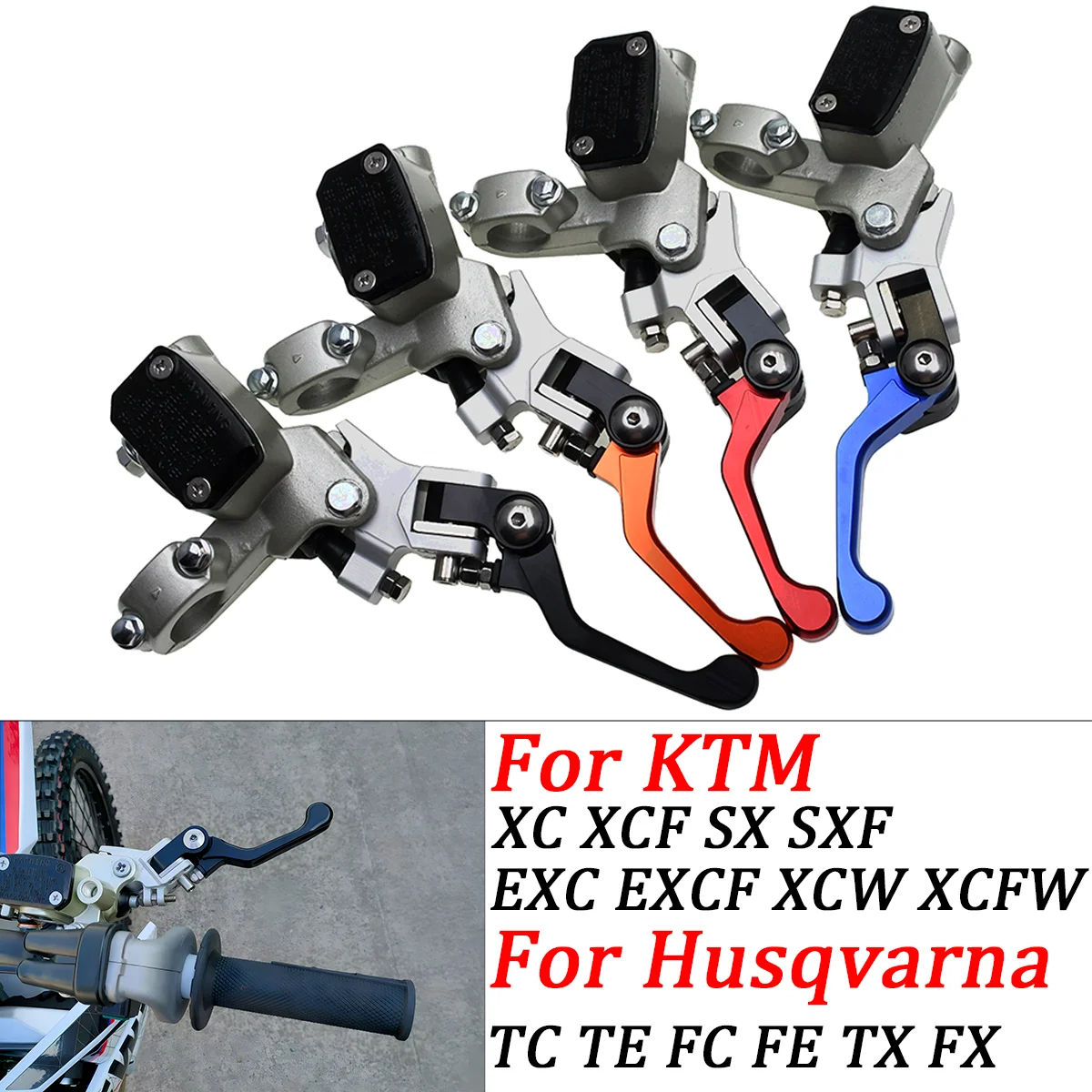 

Motocross Right Brake Master Cylinder Pump CNC Brake Lever For KTM GAS GAS EX EC MC EXC XC XCF EXCF XCW SXF SX 125-500 Dirt Bike