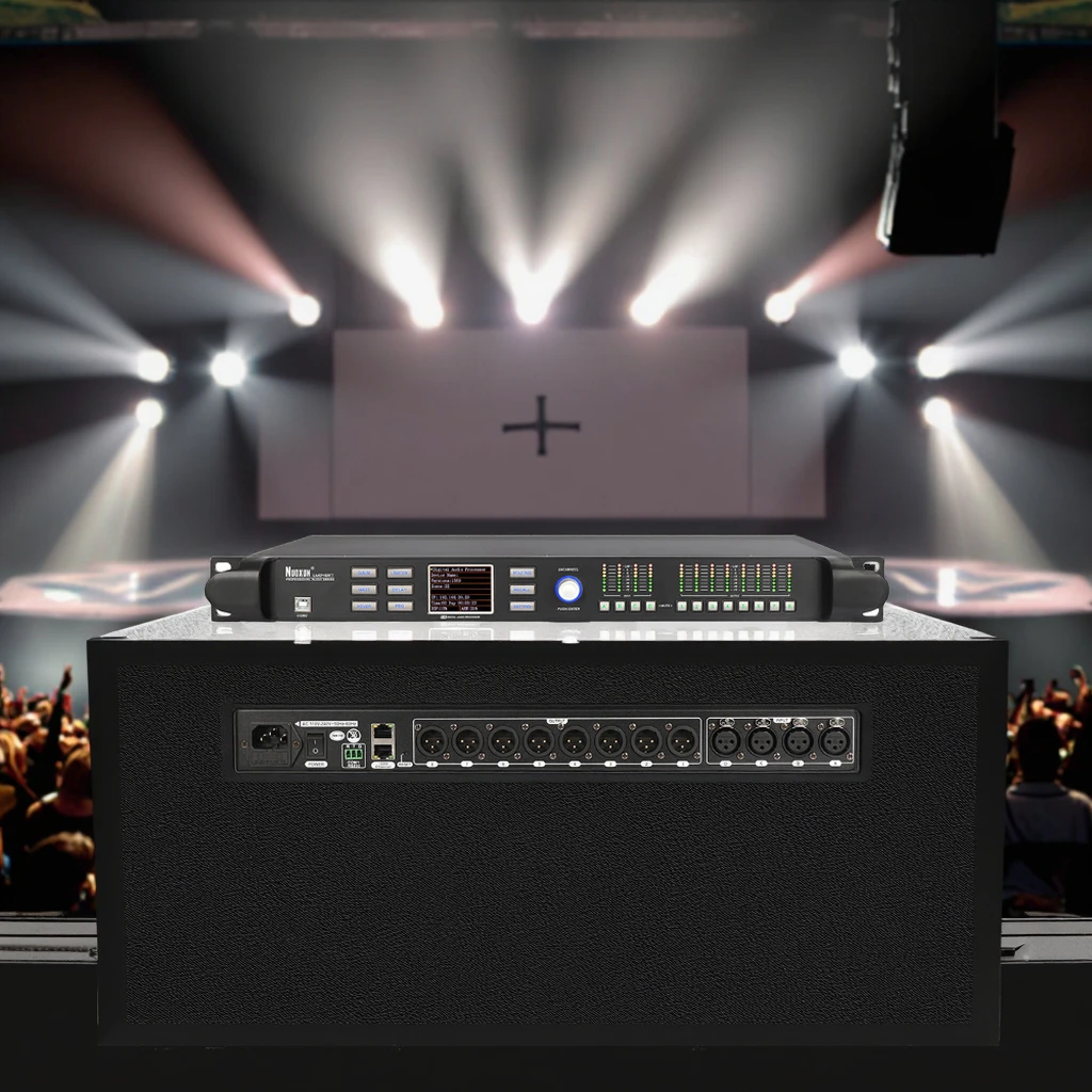 

Professional 96K DSP Audio Processor 4x8 Speaker Management 4 Input 8 Out Digital Audio Processor