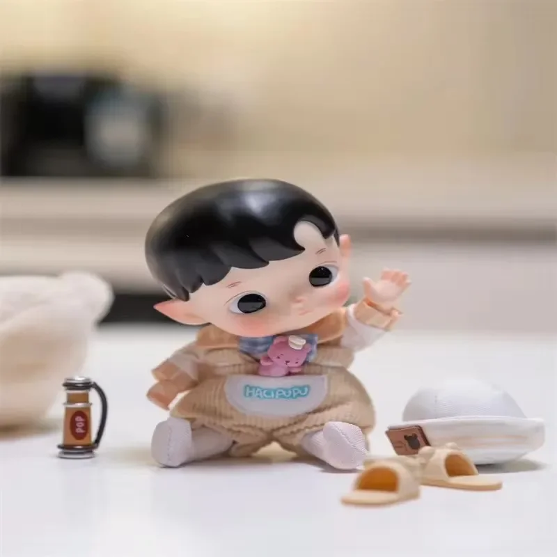 Genuine Hacipupu Captain Bear Anime Figure Movable Joint Change Clothes Doll Kawaii Action Figure Collect Model Toy Kids Gift