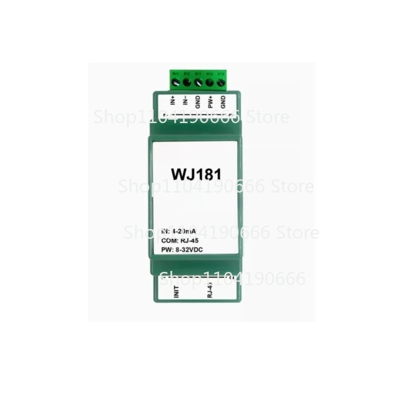 4-20mA or 0-10V to network For  Modbus TCP and  MQTT data acquisition module RJ45 WJ181