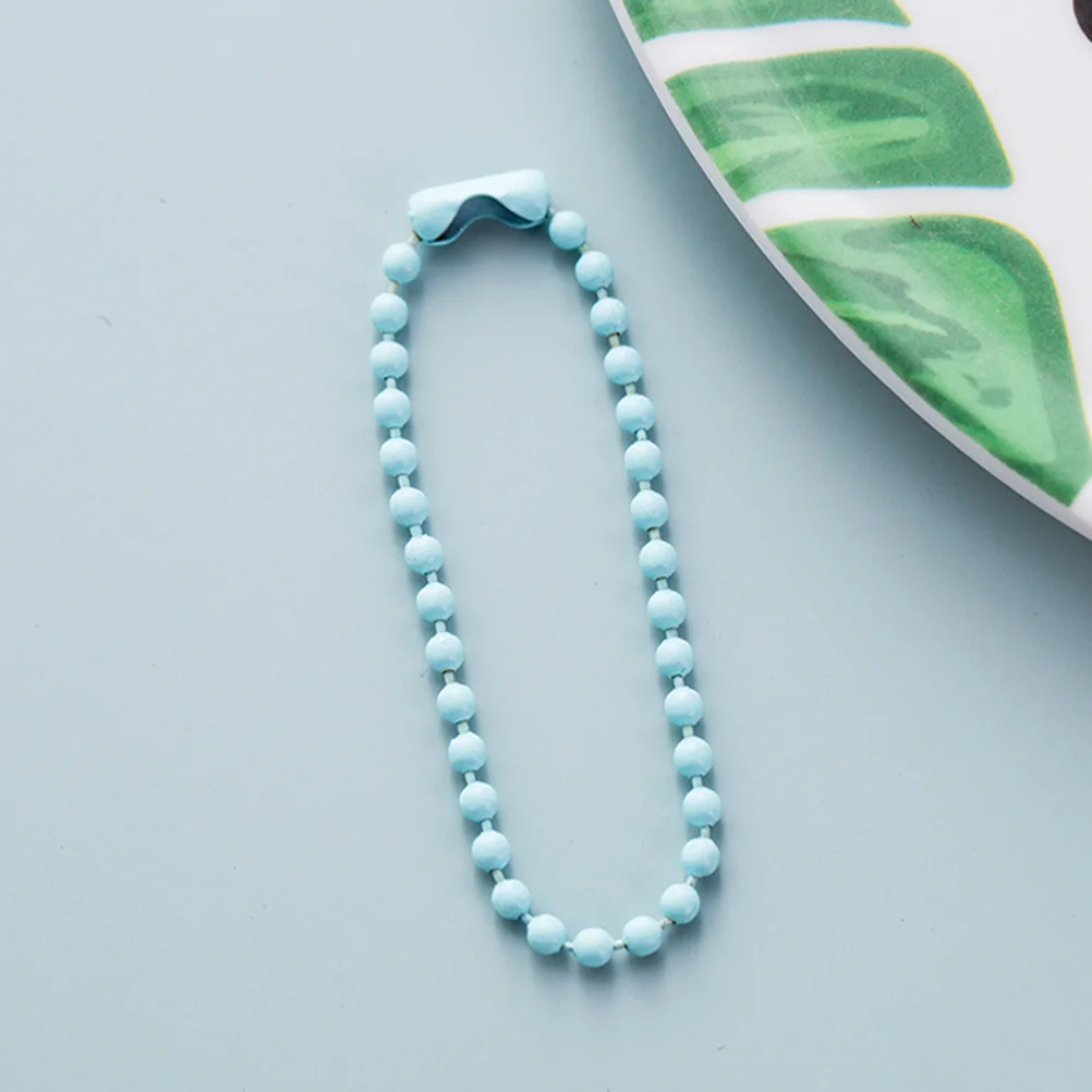 

200Pcs DIY Iron Bead Chains Colorful Jewelry Bead Chain Decor for Craft Projects and Pendant Jewelry