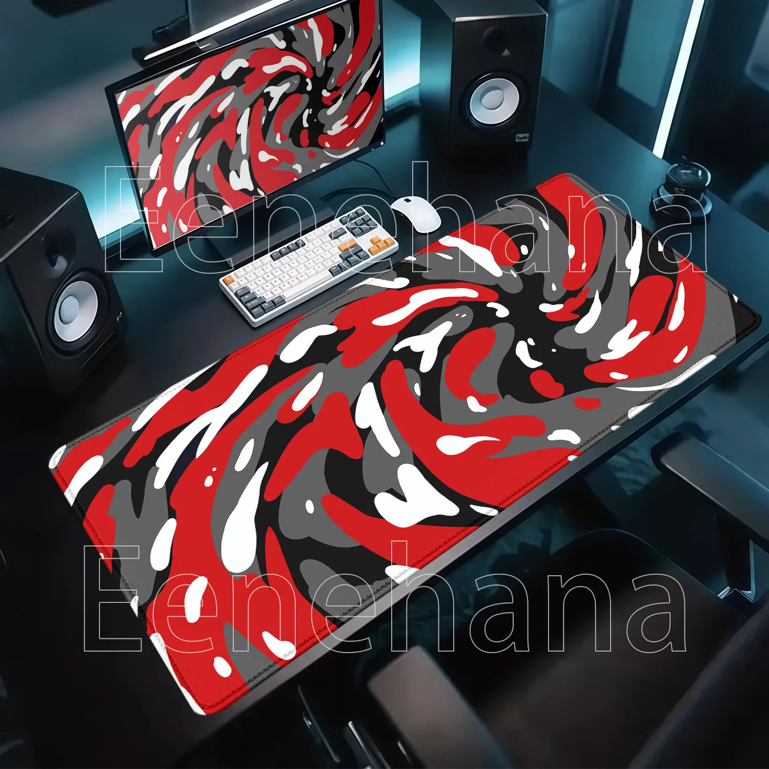 HD Printing Vortex Strata Liquid Mouse Pad Keyboard Mouse Mat Nonslip PC Gaming Mousepad Office Accessories XXL Cartoon Desk Mat