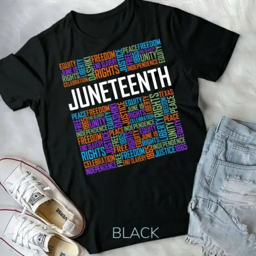 

Juneteenth Words Black History Afro American African Freedom Unisex Youth shirt