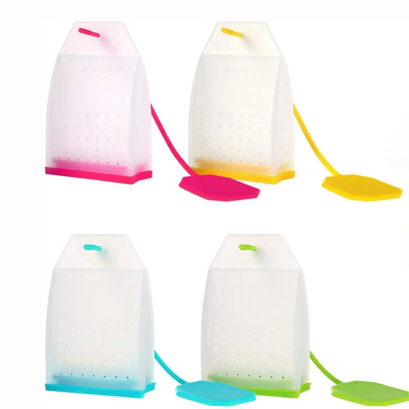 20PCS Creative Square silicone Tea Infuser Tea bag Strainer