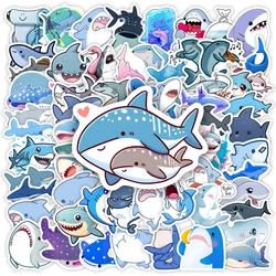 Cute Kawaii Cartoon Shark Stickers DIY Gift Toys Decal for Laptop Scrapbook Phone Luggage Bottles Waterproof Decorative