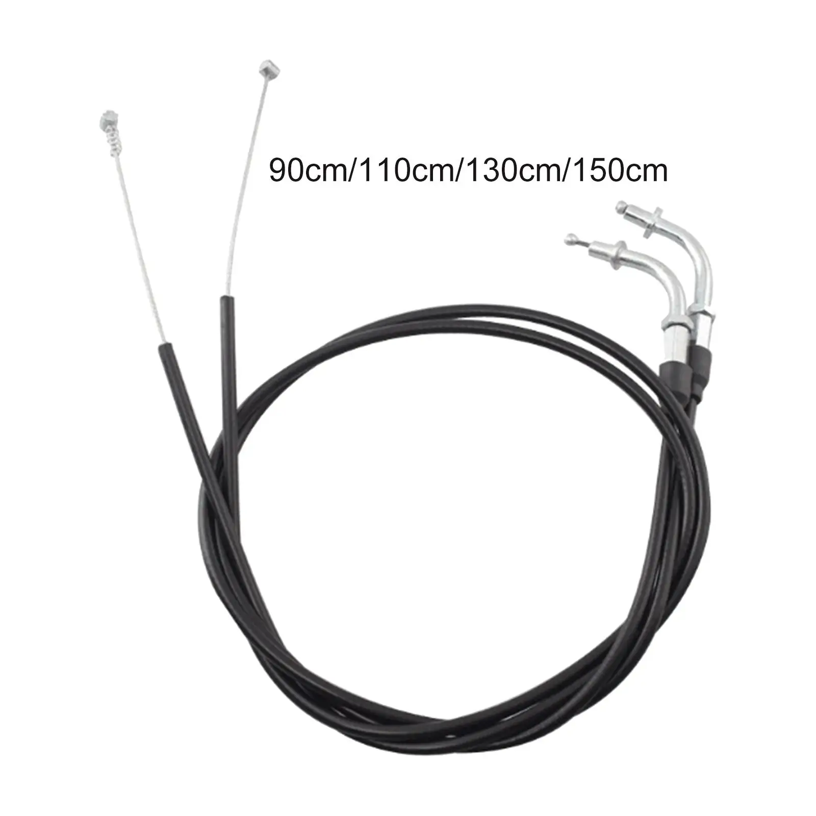 2Pcs Motorcycle Throttle Cable Wire Black Fit for XL883 XL1200 x48