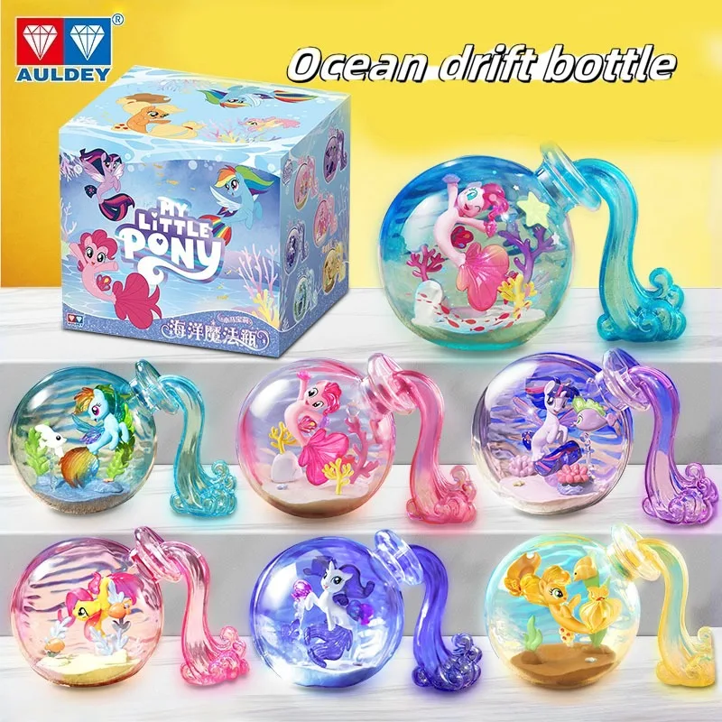 

Auldey Original My Little Pony Anime Figure Ocean Magic Bottle Drift Bottle Action Figure Toys for Boys Girls Kids Gift