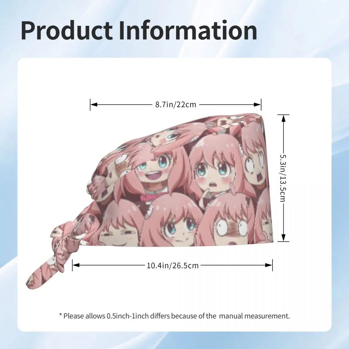 Personalizado ajustável s-spyes filme animes chapéu de trabalho masculino feminino clássico chapéu cirúrgico esfrega enfermagem médico cirurgião boné para dentista