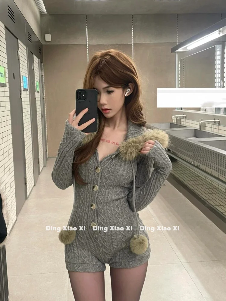 

Свитера Джемперы Пуловеры Женские Женские Матовые Накладные Карманы Обычные Кофейные Кисточки Ленивый выходный для отдыха Функциональные Практичные